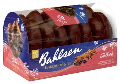 Produktbild von Bahlsen Lebkuchen Brezeln Edelherb 175g, KI-generiertes Bild