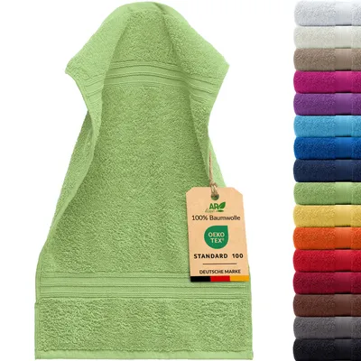 Produktbild von AR Line ARIZONA Handtuch-Serie – 500 g/m² Frottier in 9 Größen verfügbar, Größe: Gästetuch 30x50 cm, Farbe: Apfelgrün