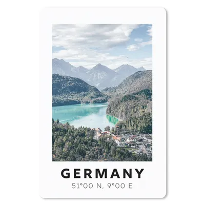 Produktbild von MuchoWow® Mauspad Mousepad Deutschland - Wasser - Wald 18x27 cm - Mousepads - Maus Mat - Pad - Mausunterlage