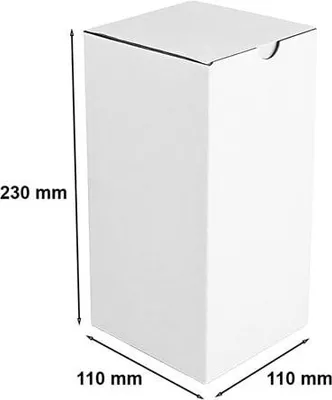 Zdjęcie produktu dla Karton Wykrojnikowy Pudełko Kartonowe Kartonik 110x110x230mm F215 Biały