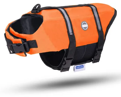 Imagen del producto de Elzusha: Chaleco flotador para perros con bandas reflectantes y alta flotabilidad