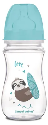 Produktbild von Canpol EasyStart Anti-Kolik Babyflasche 240 ml, Blaues Automotiv Design, Perfekt für Autoliebhaber und Spielzeug-Enthusiasten