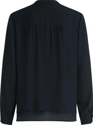 Produktbild von Betty Barclay Damen Schlupfbluse Langarm Stehkragen figurumspielend 68 cm