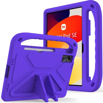 Produktbild von Ochranné pouzdro pro Xiaomi Redmi Pad SE 11" 2023, lehké dětské pouzdro z EVA s držadlem a stojánkem Fialová