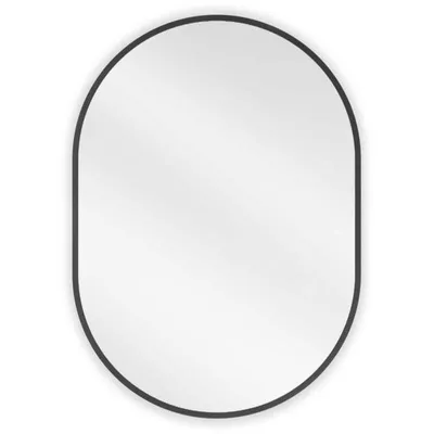 Zdjęcie produktu dla Mexen Loft lustro łazienkowe owalne 70 x 50 cm, rama czarna - 9851-070-050-000-70