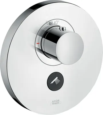 Obrázok produktu pre Hansgrohe termostat podomietkový Axor ShowerSelect Highflow FS 1 spotrebiteľ okrúhly brúsený nikel, 36726820
