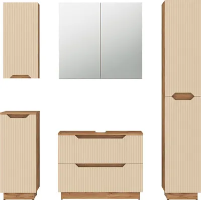 Produktbild von Badmöbel-Set Vicco Lotta Cashmere 5-teilig, Model 59527