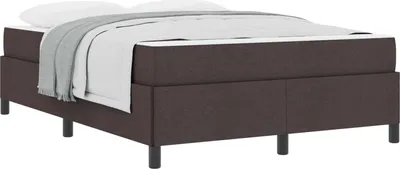 Obrázok produktu pre Posteľ s pružinovým rámom Tmavohnedá 140 x 200 cm látka