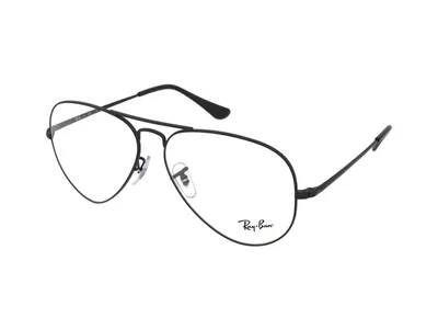 Produktbild von Ray-Ban AVIATOR OPTICS, Erwachsener, Uni, Pilot, Schwarz, Nicht-polarisierte Linse, Metall