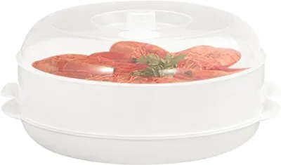 Obrázok produktu pre Magnetrónový parný hrniec – Stoompan Kom – Zdravé varenie – Rovnomerná distribúcia pary – 22 x 12 cm – Biely