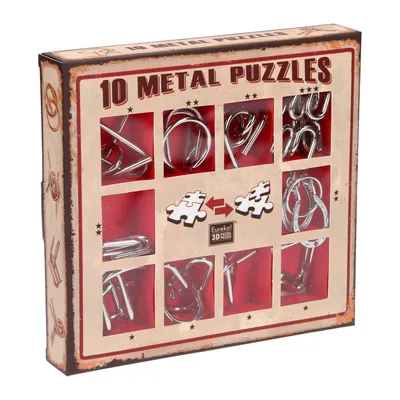 Immagine prodotto di Set di puzzle in metallo Eureka - 10 Set di puzzle in metallo - Rosso (disponibile solo su 52473355)