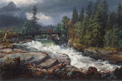 Obrázok produktu pre Johan Christian Dahl umelecká tlač obrazu - Maridalen, 1852 (80 x 120 cm)