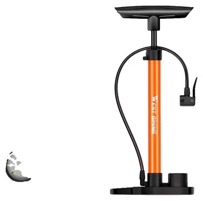 Imagen del producto de Bomba de aire, funcionamiento manual, alta capacidad de presión, color naranja