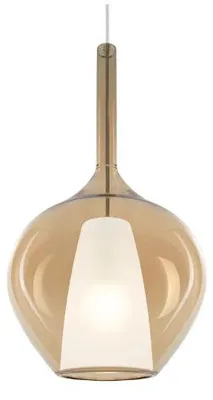 Produktbild von Ideal Lux Pendelleuchte 1x E27 bernsteinfarben IP20 KALIQUE 359526
