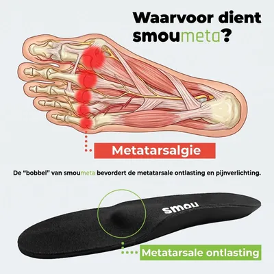 Productafbeelding van Inlegzolen voor metatarsalgie, met gel en traagschuim, per paar, voor het ontlasten van de voorvoet