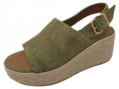 Produktbild von fitflop Plattforms Wedge Strap Sandalette Grün in Gr. 41