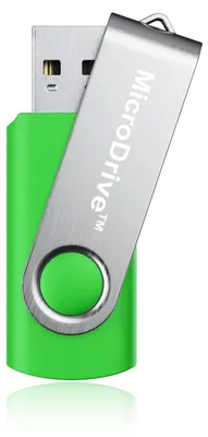Produktbild von 64 GB USB 2.0 Stick Flash USB Drive Swivel USB Flashdrive Speicherstick Memorystick Farbe: Grün