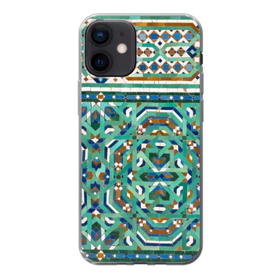 Produktbild von MuchoWow® Handyhülle Schutzhülle Hülle für iPhone 12 Eine traditionelle marokkanische Mosaikdekoration Silikon Softcase Handy Hülle - Schutzhülle