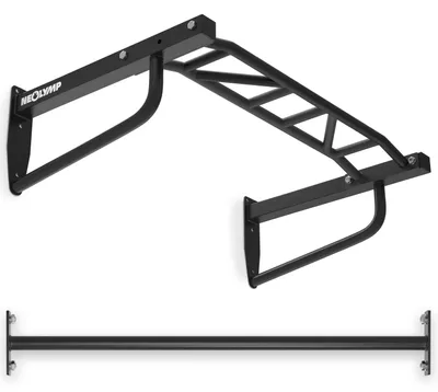 Produktbild von Klimmzugstange Wandmontage - 2-in-1 Klimmzugstation