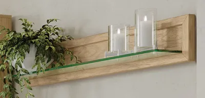 Produktbild von Wandregal Limbo Wandboard Eiche Artisan 120x21x21cm