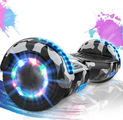 Produktbild von Hoverboards 6.5 Zoll-LED & Bluetooth mit 350W*2 Motorbeleuchtung-für Kinder und Jugendliche, Self Balance Scooter Elektroscooter Elektro Skateboard