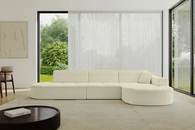 Produktbild von ALTDECOR Ecksofa in L- Form TARO-L2 - 328x171x79,5 Beige - Corner Sofa Bett Eckcouch Couch Wohnlandschaft Cauchsofa