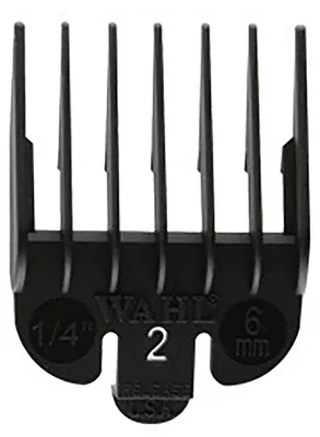 Produktbild von Wahl - Aufsetzkamm - Typ 1 - Kunststoff, Schwarz - Nr. 2 - 6 mm