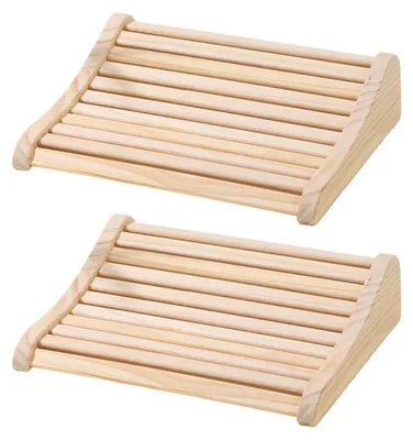 Produktbild von Sauna-Kopfstütze aus Zedernholz, ergonomisches Nacken- und Kopfkissen, Sauna-Zubehör für alle Saunatypen