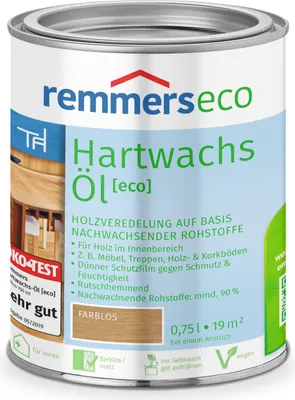 Produktbild von Remmers Hartwachs-Öl [eco] farblos 0,75 l, Leinölfirnis