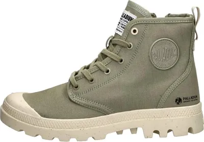 Image de Palladium Pampa Hi Zip Oragnic  Veterschoenen Hoog - Khaki - Maat 37