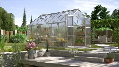 Obrázek produktu pro Vitavia skleník "Jupiter 11500" hliníkový eloxovaný 11,5 m² 4 mm HKP