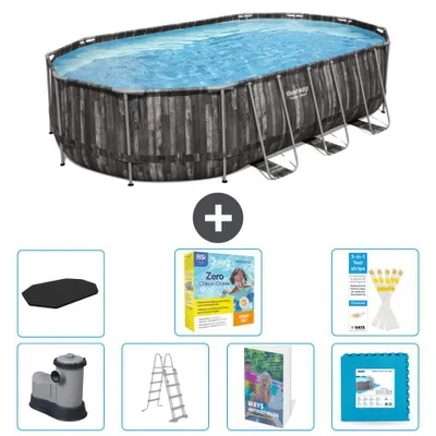 Produktbild von Bestway Power Steel Oval - 610x366x122 cm - 8-teilig  S566