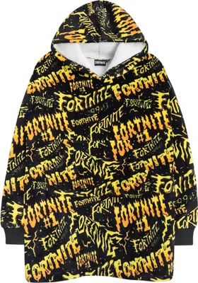 Produktbild von Fortnite - Deckenhoodie für Kinder NS9216 (Einheitsgröße) (Schwarz/Gelb/Orange)