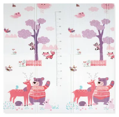 Image de Buxibo - Tapis de jeu double face en mousse - Mousse XPE épaisse - Tapis d'éveil - Tapis de jeu - Tapis de sol - Bébé/Tout-petit & Enfant - Multicolore - XPE-003 - 200 x 180 cm