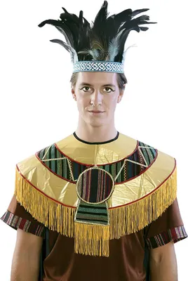 Immagine prodotto di Copricapo di piume azteco blu-nero - Taglia unica