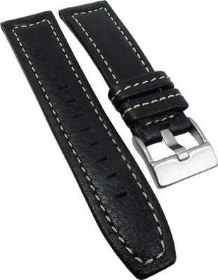 Produktbild von Lotus L15433 | Uhrenarmband Leder 23mm schwarz mit Schließe