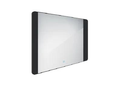 Immagine prodotto di Specchi Nimco - Specchio con illuminazione a LED, 800x600 mm, sensore a sfioramento, alluminio/nero ZPC 42003V-90