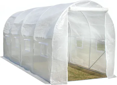 Zdjęcie produktu dla Tunel foliowy ogrodowy szklarnia 300x200x200 cm 6m2 biały