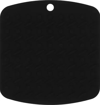 Produktbild von Krumble Topfuntersetzer quadratisch - Topfuntersetzer hitzebeständig - Pfannenuntersetzer - Quadratischer Untersetzer für Pfannen - Pfannenuntersetzer schwarz - Silikon-Topfuntersetzer - Schwarz - 17 x 17 cm
