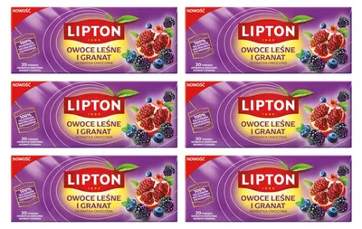 Produktbild von Lipton Früchtetee Waldfrüchte Granatapfel 6x 20 Teebeutel - Tee koffeinfrei