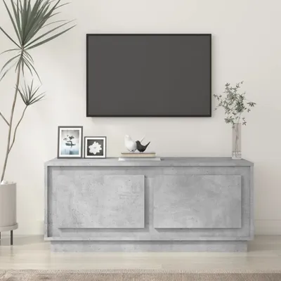 Immagine prodotto di The Living Store tavolino in cemento grigio 102x50x44 cm materiale a base di legno