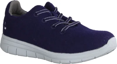 Zdjęcie produktu dla Lackner Wonder 6876 sneakersy damskie, buty naturalne, granatowe, wełna, wyjmowana wkładka - buty damskie top trendy, niebieski