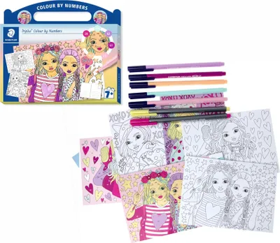 Image de Triplus set Coloriage par numéros Fashion "Fashion" Staedtler