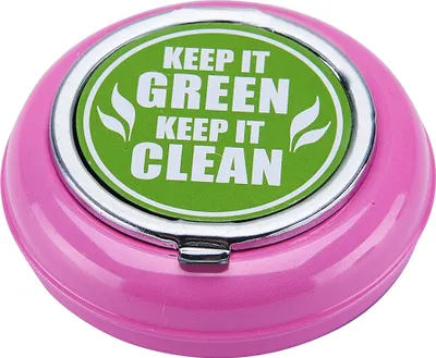 Produktbild von Taschen ASCHENBECHER Ø6,5cm mit Deckel Metall rund mini Taschenaschenbecher Reiseaschenbecher Reise Outdoor 22 (Pink)