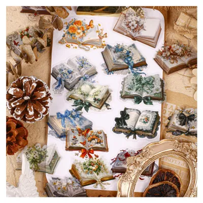 Produktbild von Vintage Sticker Set für Scrapbooking und Journale