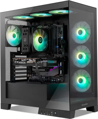 Image de Boîtier ATX Nox Hummer Glock Frameless Glass ARGB Noir