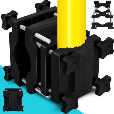 Produktbild von KESSER® Premium Sonnenschirmhalter Universal Balkongeländer - Schirmständer für eckige und runde Schirme | Balkon Terrasse Sonnenschirm Halterung hohe Flexibilität | Starke Klemmkraft