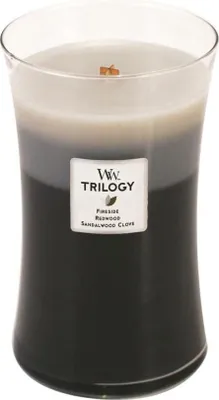 Immagine prodotto di WoodWick - Candela profumata Trilogy Fireside, Redwood, Sandalwood Clove 609 g 609,0 g