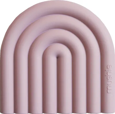 Image de Mushie - Teether Rainbow - Mauve 70.013.08 | Jouets de dentition