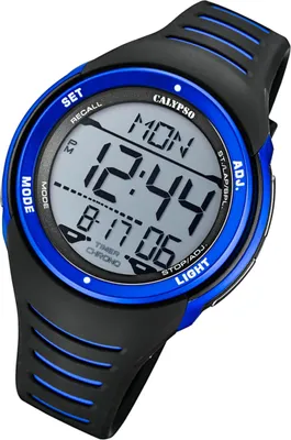 Produktbild von Calypso Herren Digital Uhr K5807/4 Kunststoff Armbanduhr schwarz blau UK5807/4